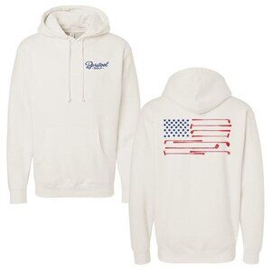 Barstool Golf Flag Hoodie Sweatshirt in Ivory